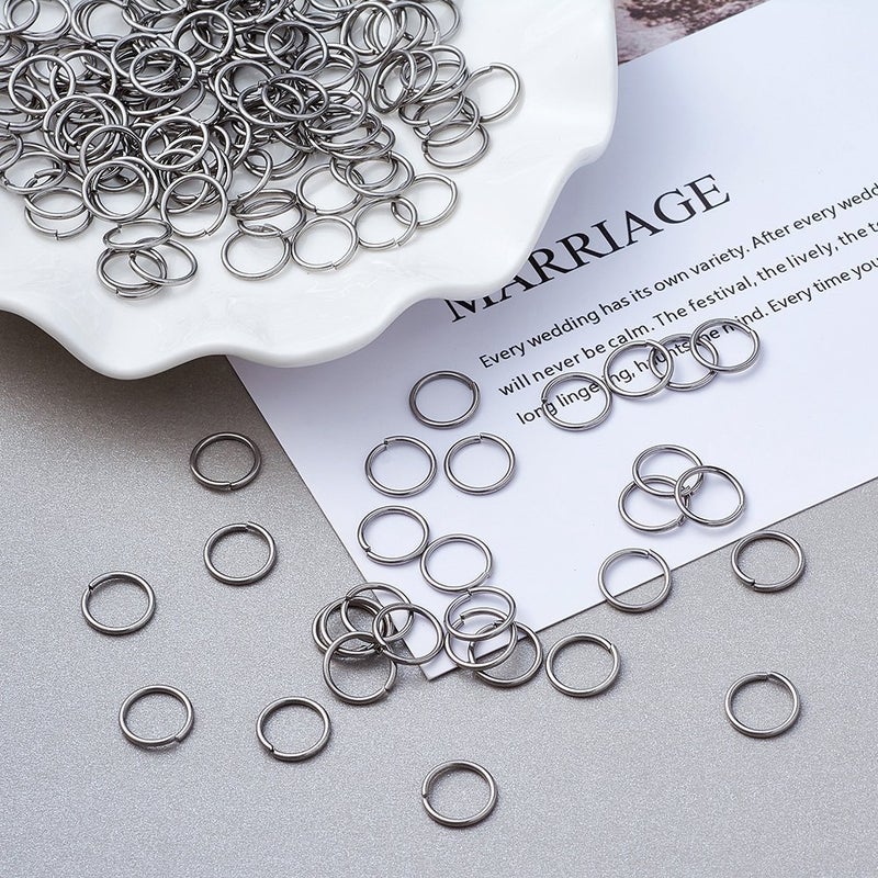 KISSITTY 2000pcs 10mm Stainless Steel Open Jump Rings Connectors 1mm Thick Chainmail Making Jewelry Findings - Image 3